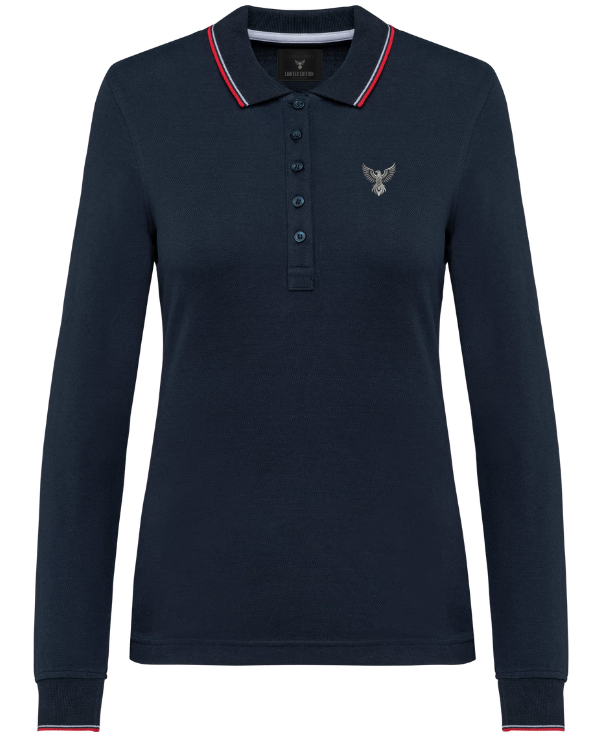 Polo corsa spirit maille piquée manches longues