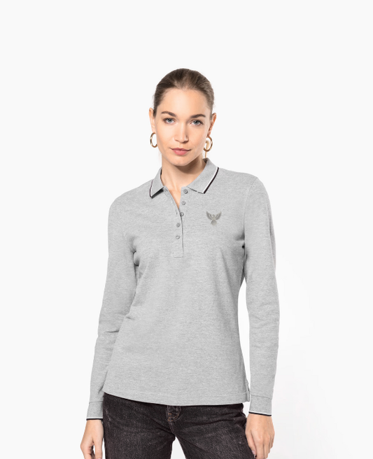 Polo corsa spirit maille piquée manches longues