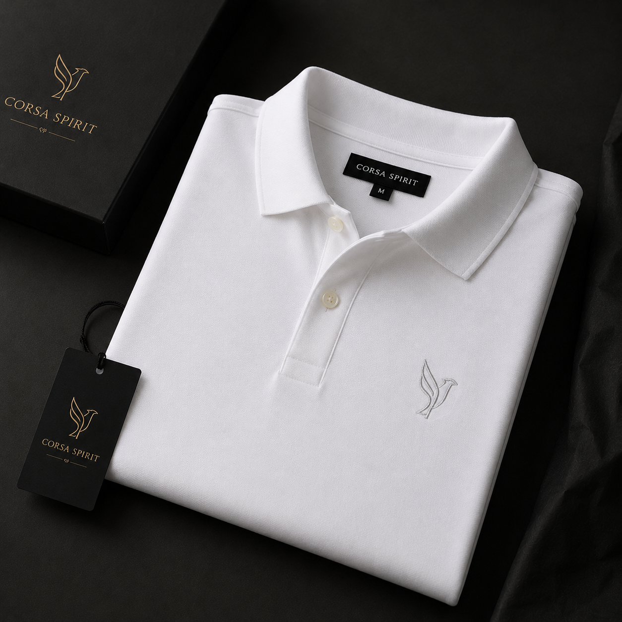 Polo Imperium – Blanc | Corsa Spirit