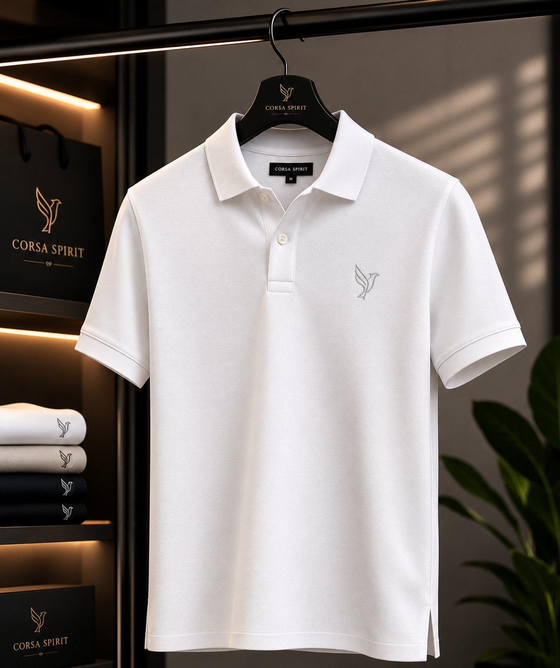 Polo Imperium – Blanc | Corsa Spirit
