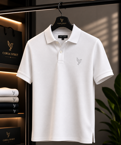 Polo Imperium – Blanc | Corsa Spirit