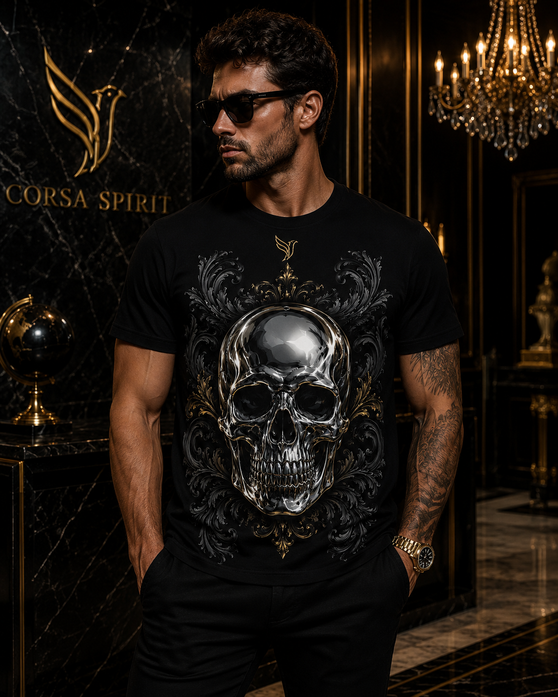 T-shirt Corsa Spirit Chrome Royal