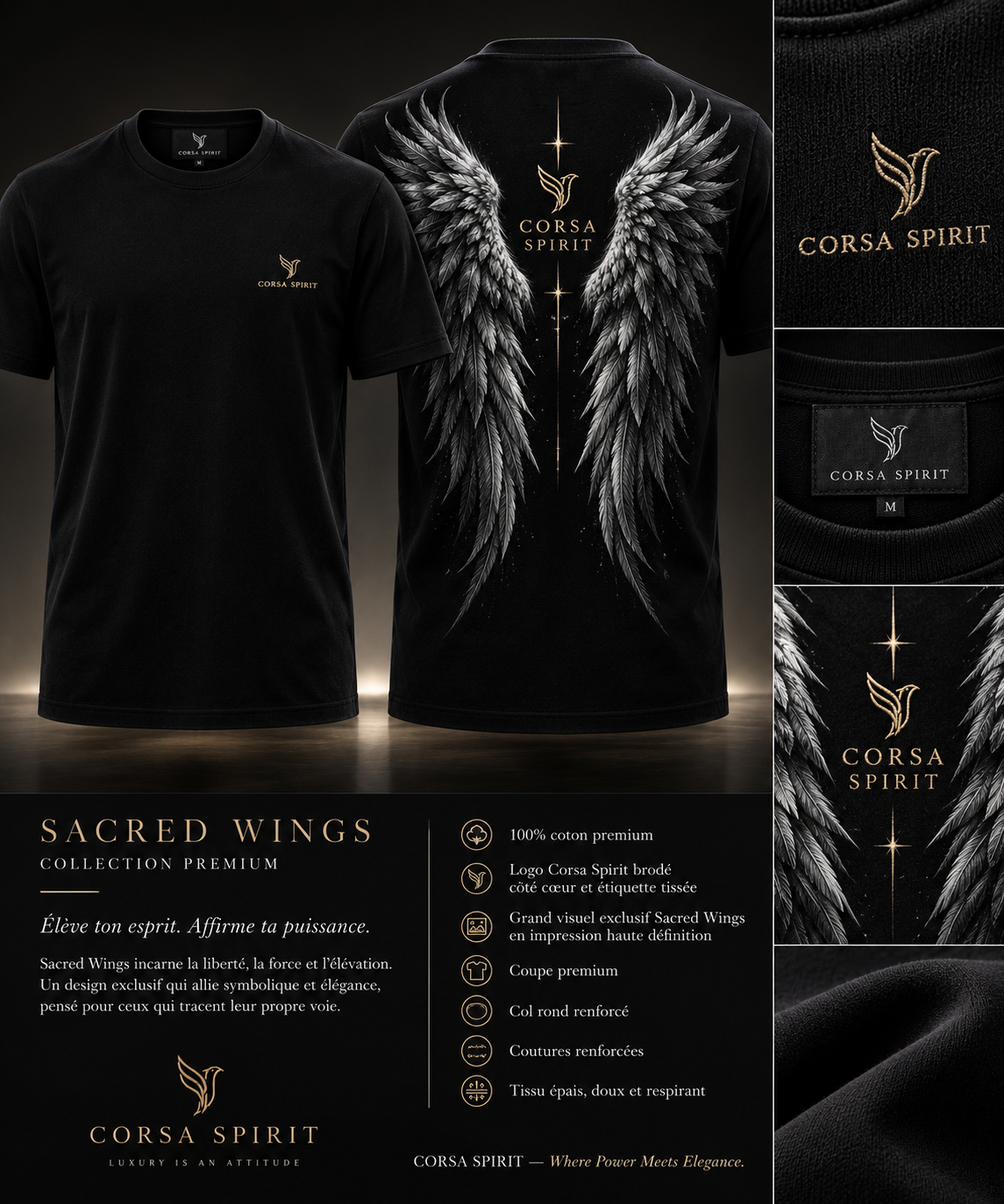 T-shirt corsa spirit Sacred Wings
