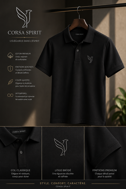 Polo Imperium – Noir | Corsa Spirit