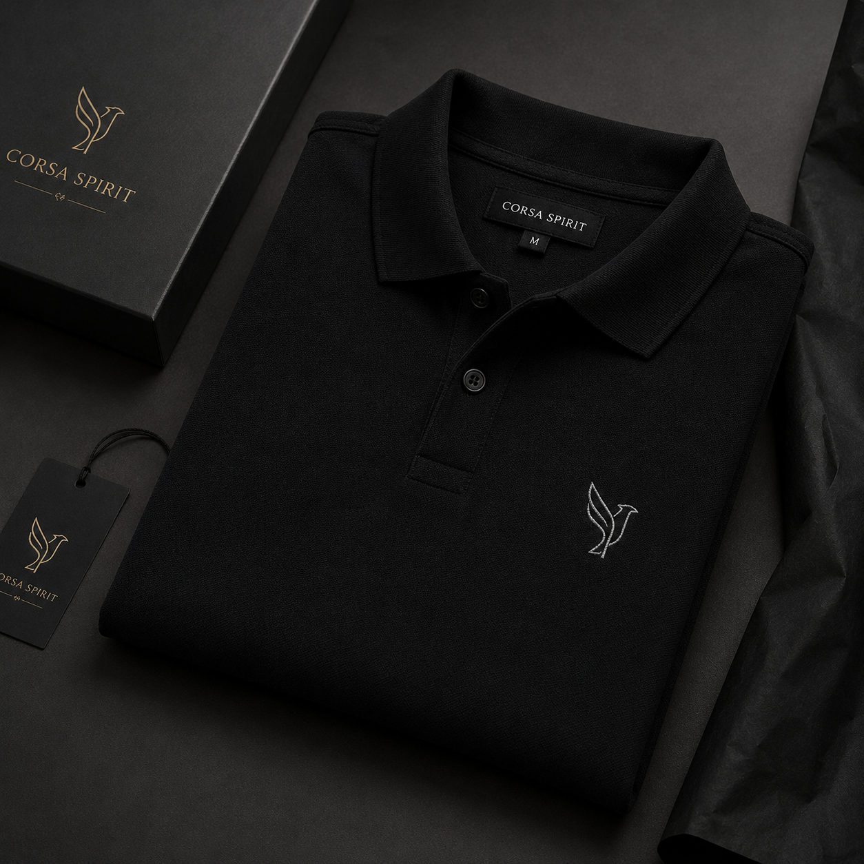Polo Imperium – Noir | Corsa Spirit